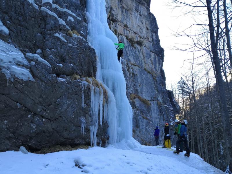 corso di arrampicata su ghiaccio