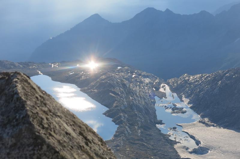 il lago di Lares dal corno di Cavento