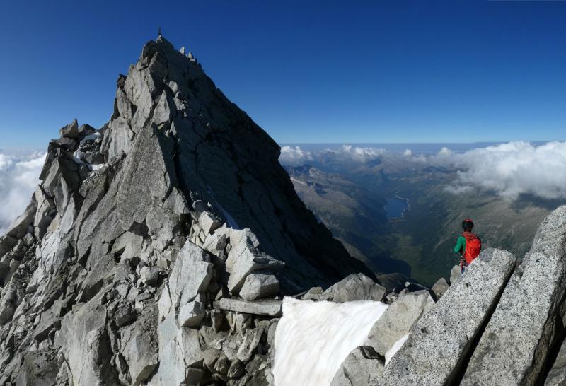 l'ultimo tratto per la cima Carè Alto